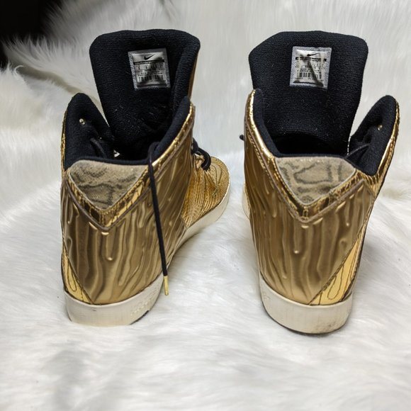 Size 9 - Nike LeBron 11 NSW Lifestyle QS Black History Month golden color - Picture 4 of 12